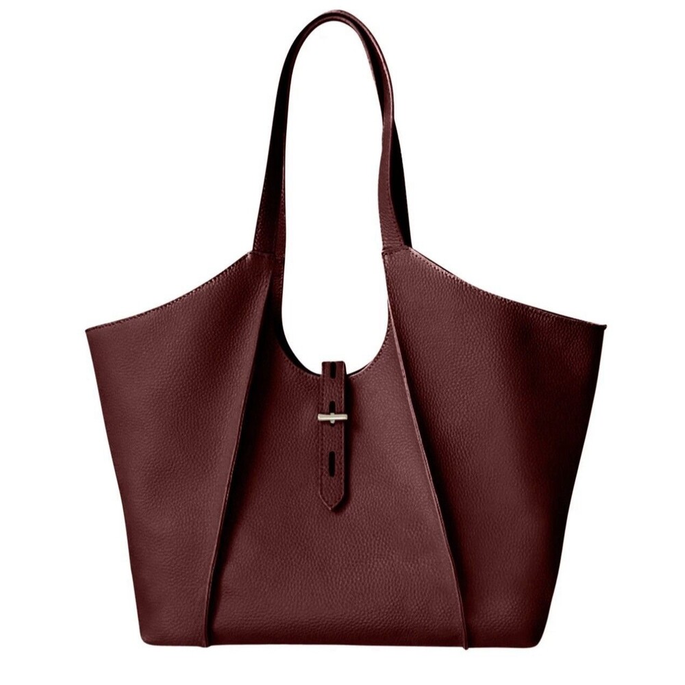 Tote Le Monde Leather Burgundy Milan Tote EUC